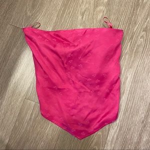 Zara Satin Bandana Top